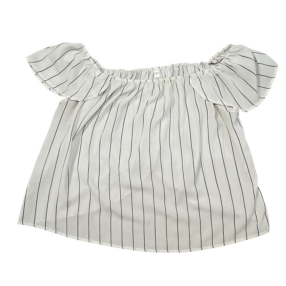 Striped Off-Shoulder Blouse